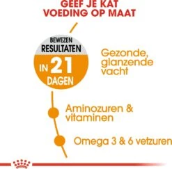 Royal Canin Kattenvoer Hair En Skin Care 4 Kg -Beeztets Winkel 3182550721745 3