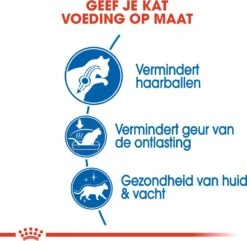 Royal Canin Kattenvoer Indoor Long Hair 10 Kg -Beeztets Winkel 3182550739429 3