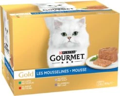 Gourmet Kattenvoer Mousse Zacht Gold 85 G 24 Stuks