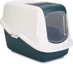 Savic Kattenbak Nestor Groen / Wit 56 X 39 X 39 Cm