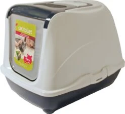 Moderna Kattenbak Flip Cat Blauw/wit 39 X 50 X 37 Cm