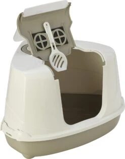 Moderna Kattenbak Flip Corner Grijs / Wit 45,1 X 55,7 X 38,2 Cm -Beeztets Winkel 5412087009633 3