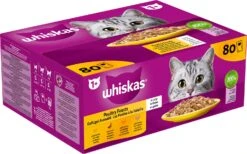 Whiskas Kattenvoer In Gelei Gevogelte Selectie Adult 85 G 80 Stuks -Beeztets Winkel 5900951302268 3