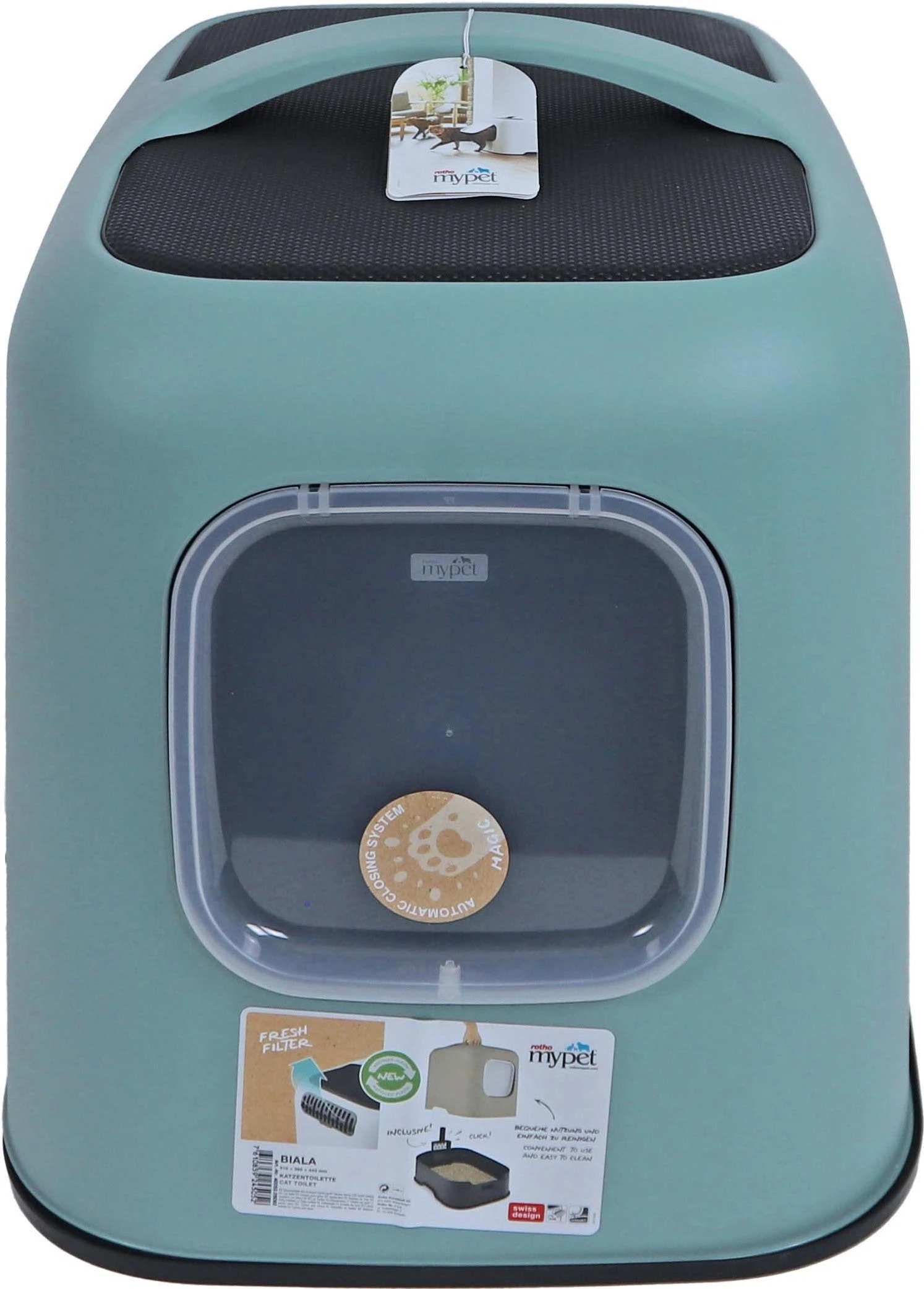 Rotho Kattenbak Biala Groen 51 X 39 X 44 Cm 2 Rotho Kattenbak Biala Groen 51 X 39 X 44 Cm - Afbeelding 2