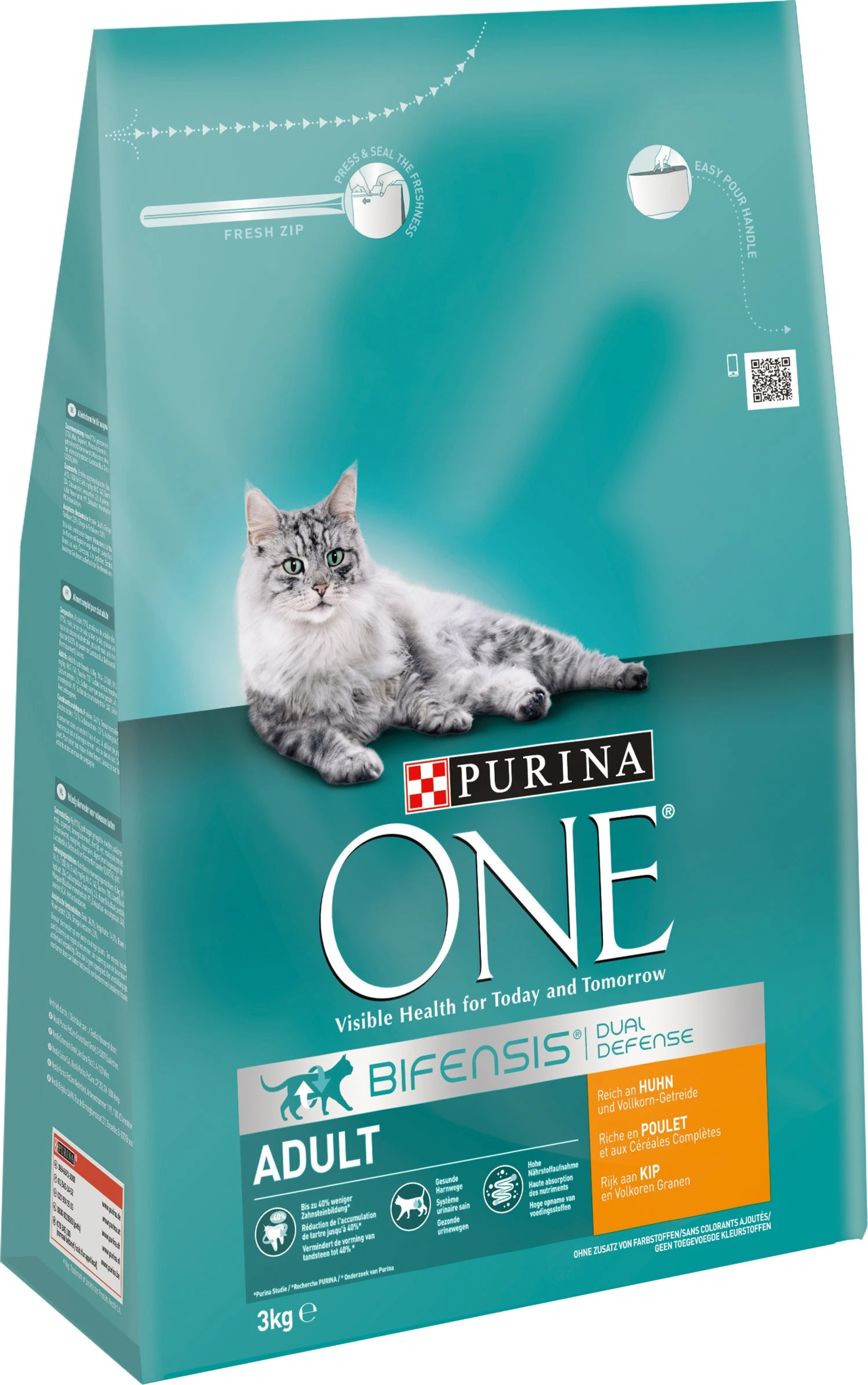 Purina One Bifensis Kattenvoer Adult Kip & Volkorenrijst 3 Kg 1 Purina One Bifensis Kattenvoer Adult Kip & Volkorenrijst 3 Kg