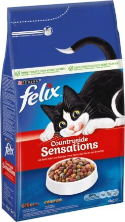 Felix Countryside Sensations Kattenvoer Rund Kip 4 Kg