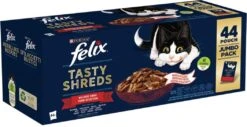 Felix Kattenvoer In Saus Heerlijke Reepjes Farm Selectie Adult 85 G 44 Stuks
