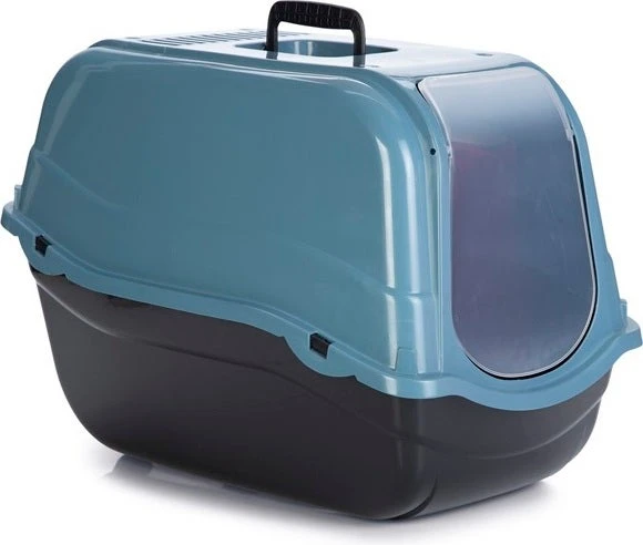 Beeztees Kattenbak Romeo Eco Blauw / Zwart 57 X 39 X 41 Cm 1 Beeztees Kattenbak Romeo Eco Blauw / Zwart 57 X 39 X 41 Cm