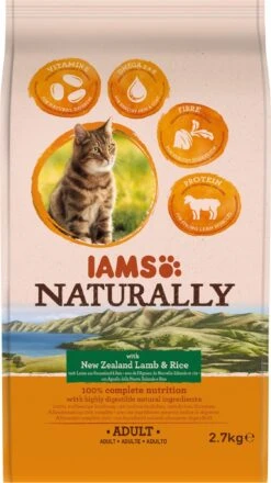 IAMS Naturally Adult Nieuw-Zeelands Lam Met Rijst 2,7 Kg