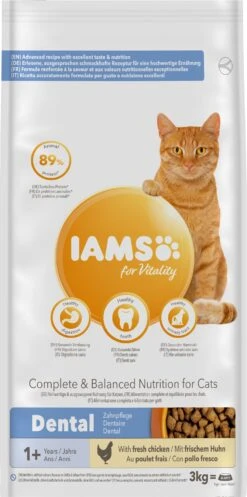 IAMS For Vitality Verse Kip Mondhygiëne Adult 3 Kg