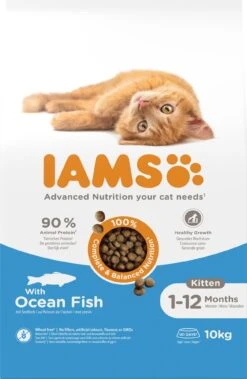 Iams For Vitality Kattenvoer Kitten Vis 10 Kg