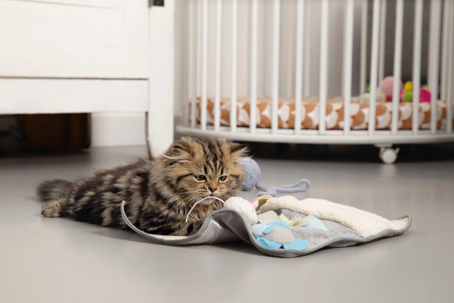 Beeztees Kattenspeelgoed Speelmat Weezy Grijs 40 X 40 X 1 Cm 2 Beeztees Kattenspeelgoed Speelmat Weezy Grijs 40 X 40 X 1 Cm - Afbeelding 2