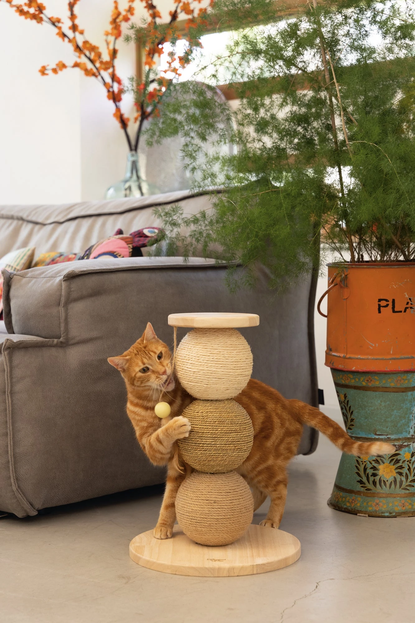 Designed By Lotte Krabbollen Elio Bruin D 34 H 47,5 Cm 5 Designed By Lotte Krabbollen Elio Bruin D 34 H 47,5 Cm - Afbeelding 5