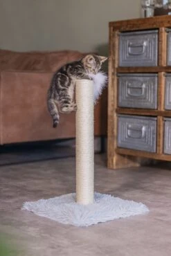 Beeztees Krabpaal Atila Grijs 35 X 35 X 53 Cm -Beeztets Winkel 8712695193647 5