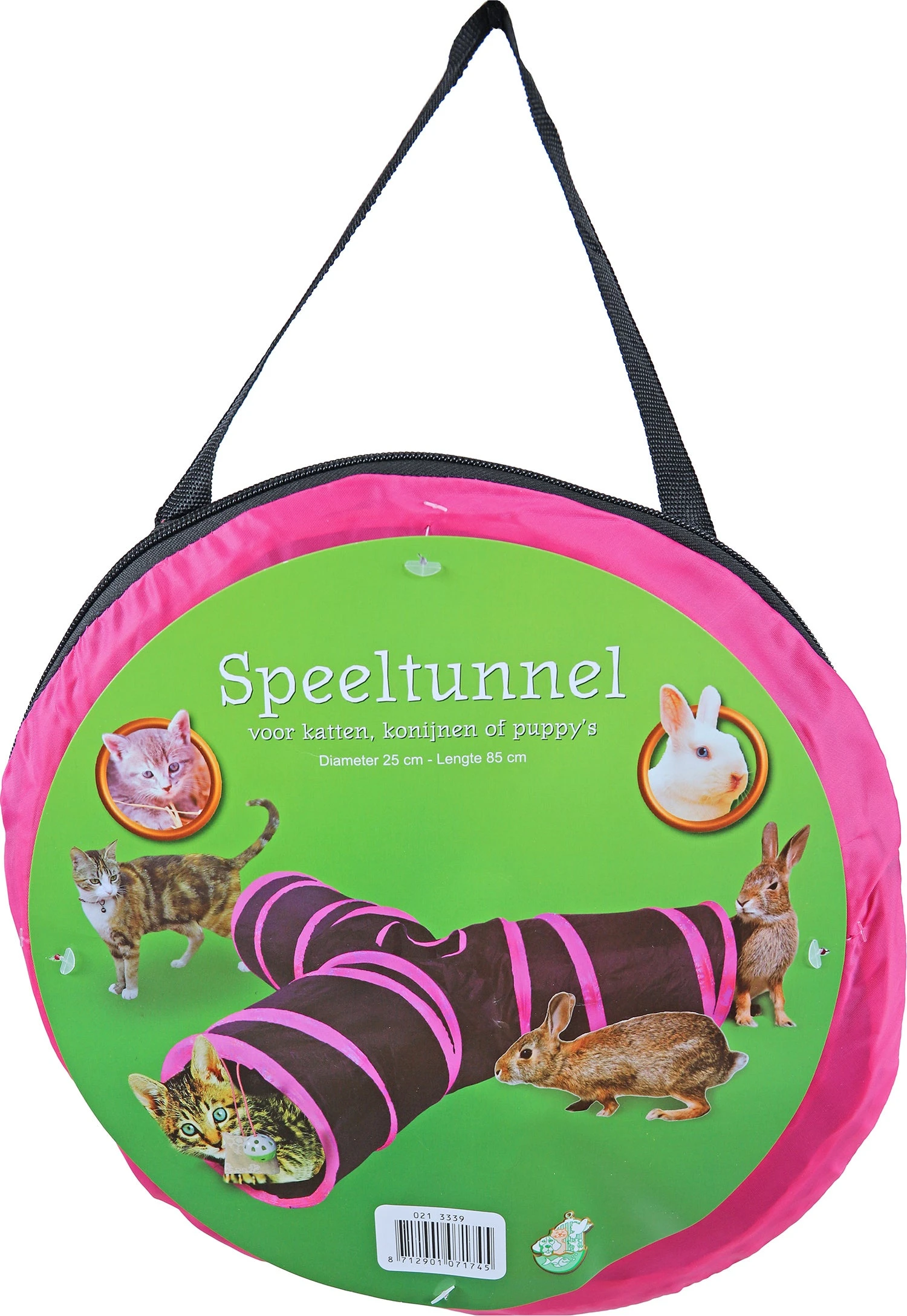 Boon Kattenspeelgoed Speeltunnel Y Zwart / Roze 85 X 25 Cm 2 Boon Kattenspeelgoed Speeltunnel Y Zwart / Roze 85 X 25 Cm - Afbeelding 2
