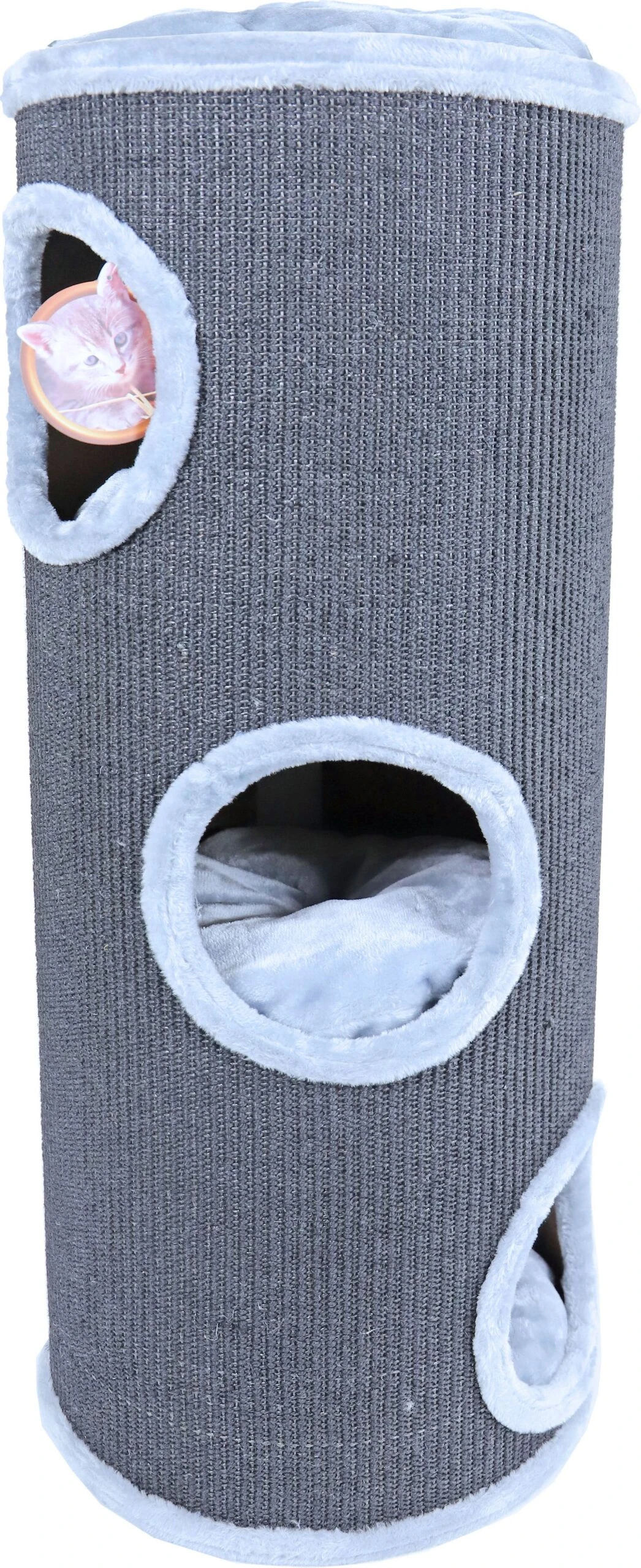 Boon Krabpaal Sisal 3 Gaats Grijs D 42 H 100 Cm 1 Boon Krabpaal Sisal 3 Gaats Grijs D 42 H 100 Cm