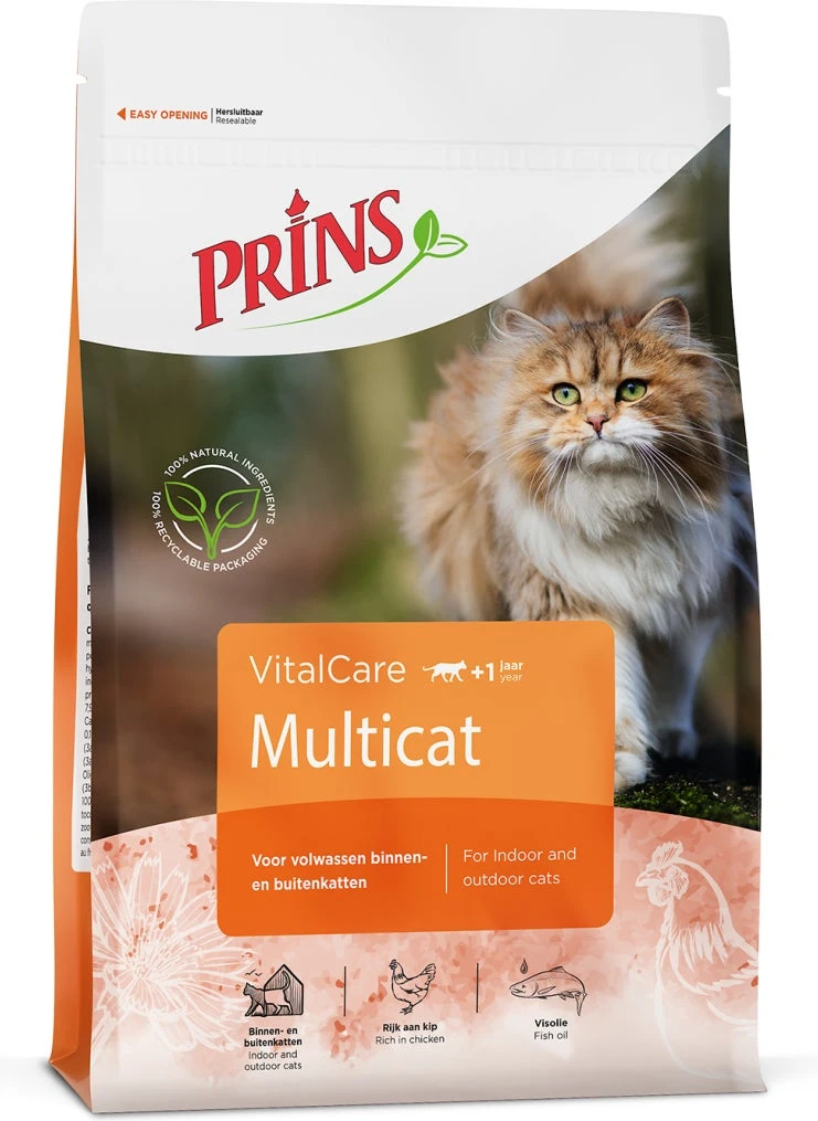 Prins Kattenvoer VitalCare Multicat Adult 4 Kg 1 Prins Kattenvoer VitalCare Multicat Adult 4 Kg