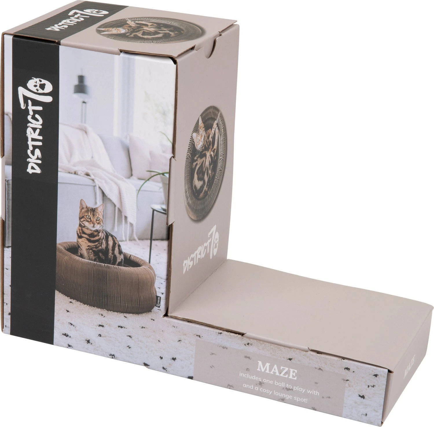 District 70 Kattenmand Maze 3 In 1 D 50 H 18 Cm 8 District 70 Kattenmand Maze 3 In 1 D 50 H 18 Cm - Afbeelding 8